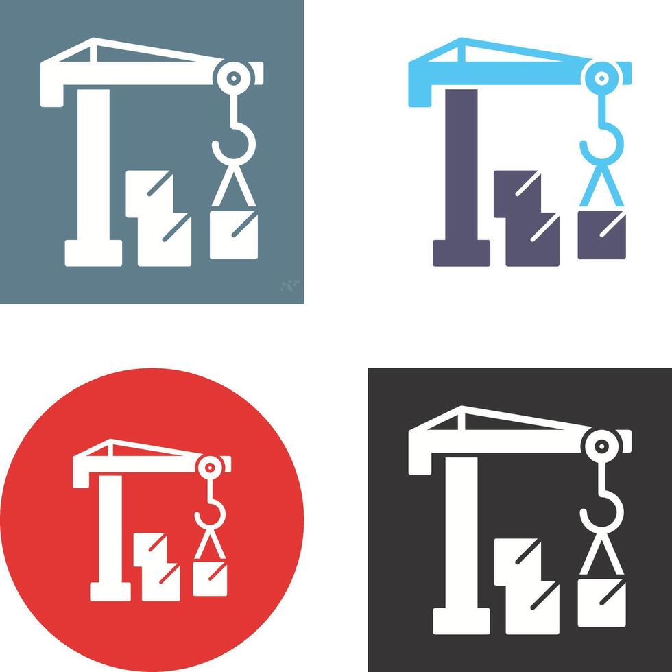 Robotic Arm Icon Design vector