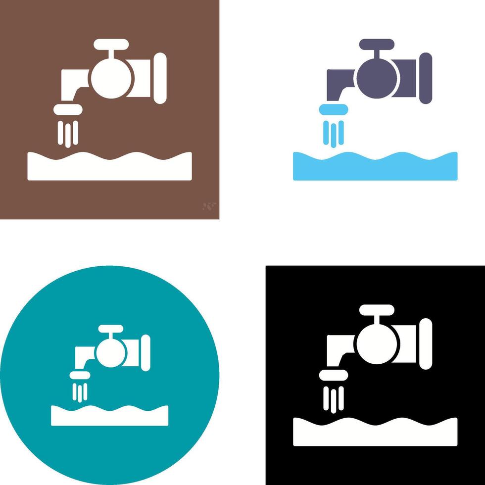 Water House Icon Design vector