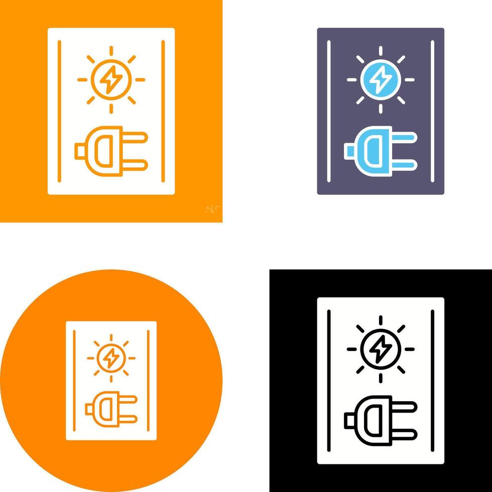 Electricity Icon Design vector