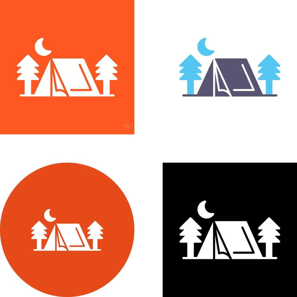 Tent Icon Design vector