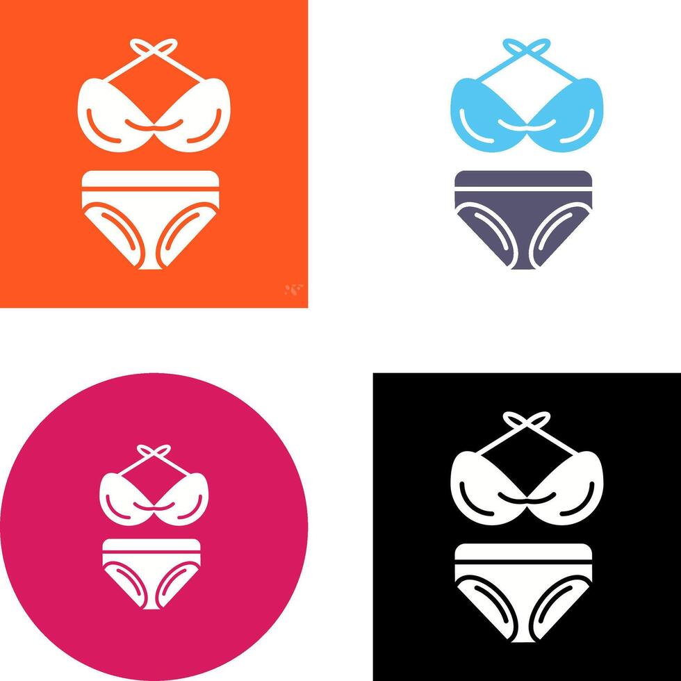 Bikini Icon Design vector