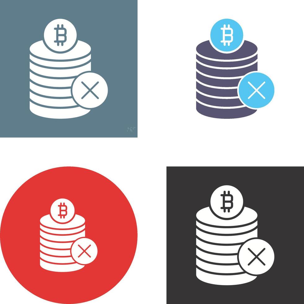 Not Accepted Icon Design vector