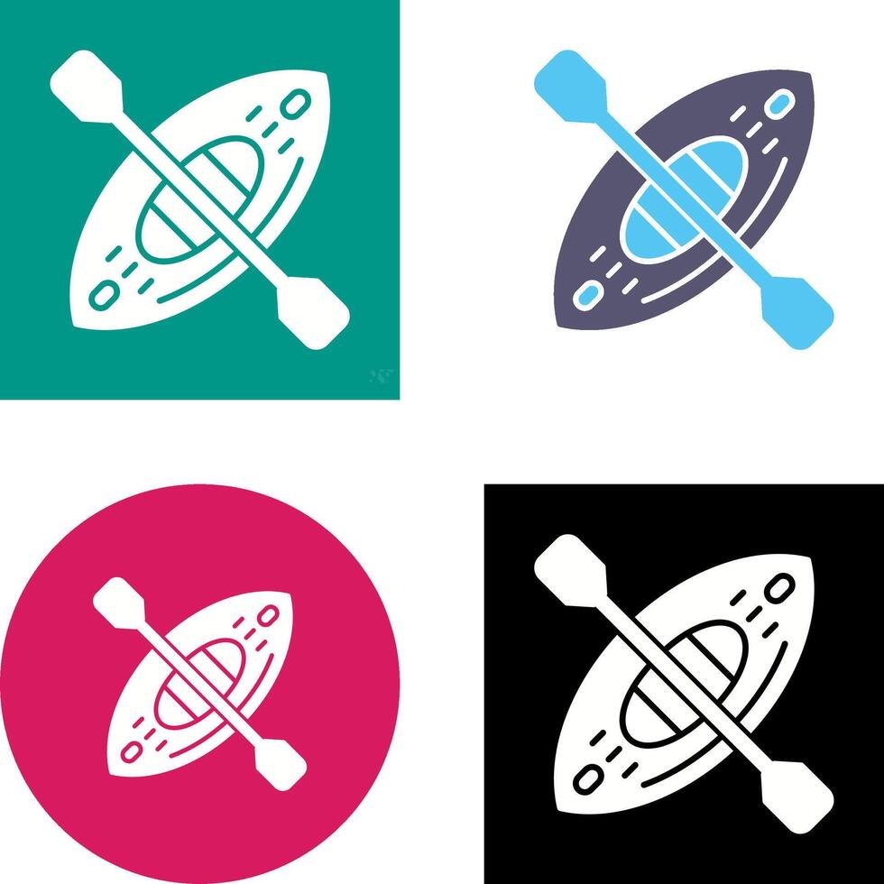 Kayak Icon Design vector