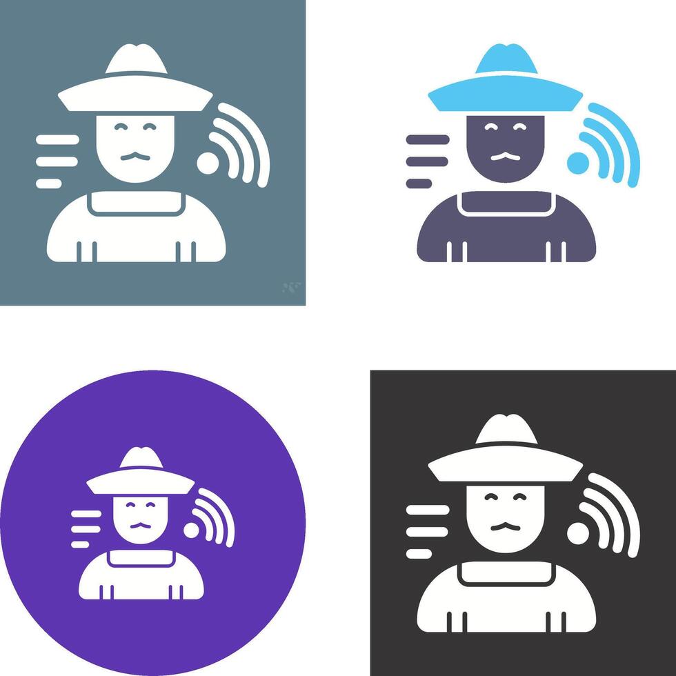 Farmer Icon Design vector
