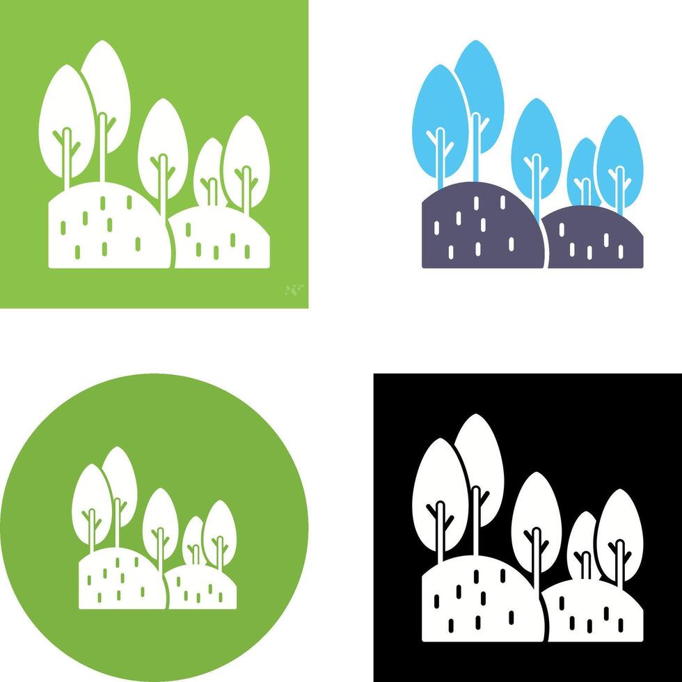 Forest Icon Design vector