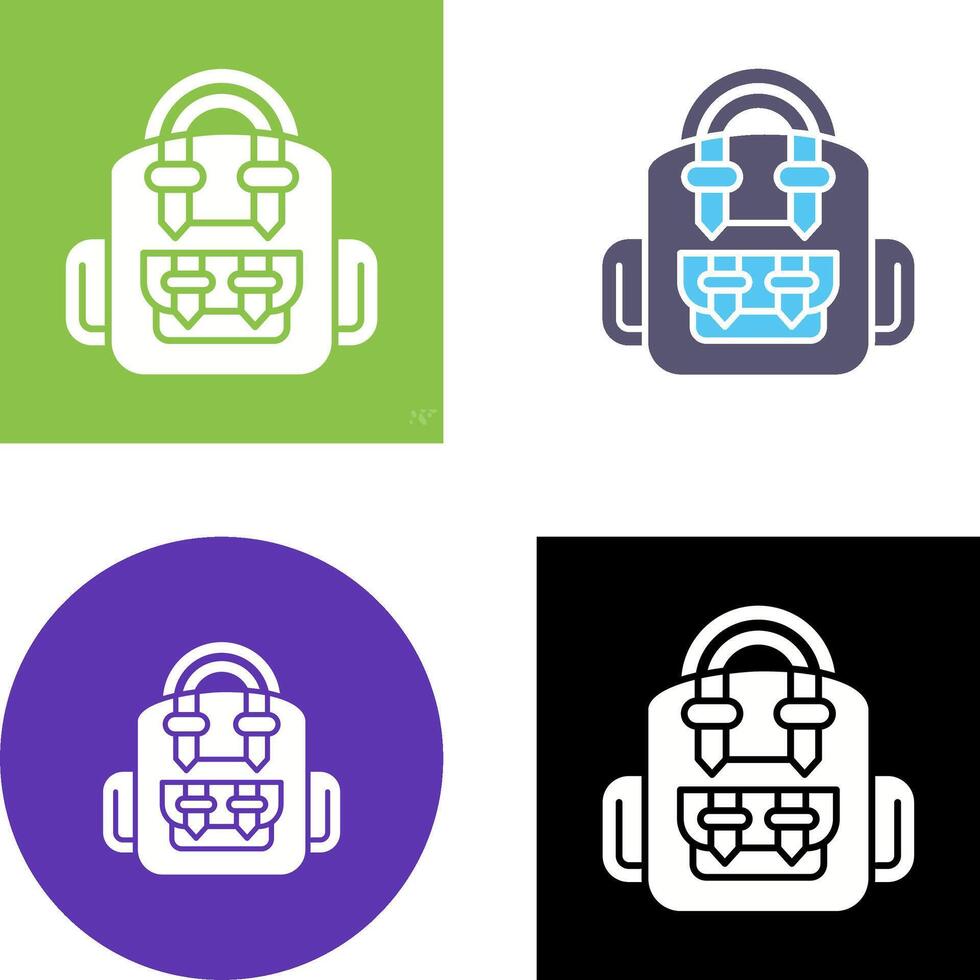 Backpack Icon Design vector