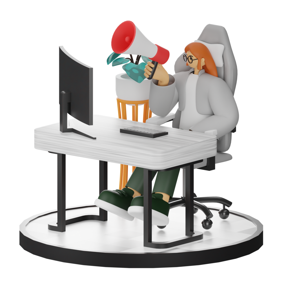 Harnessing 3D Illustration for Impactful Marketing png