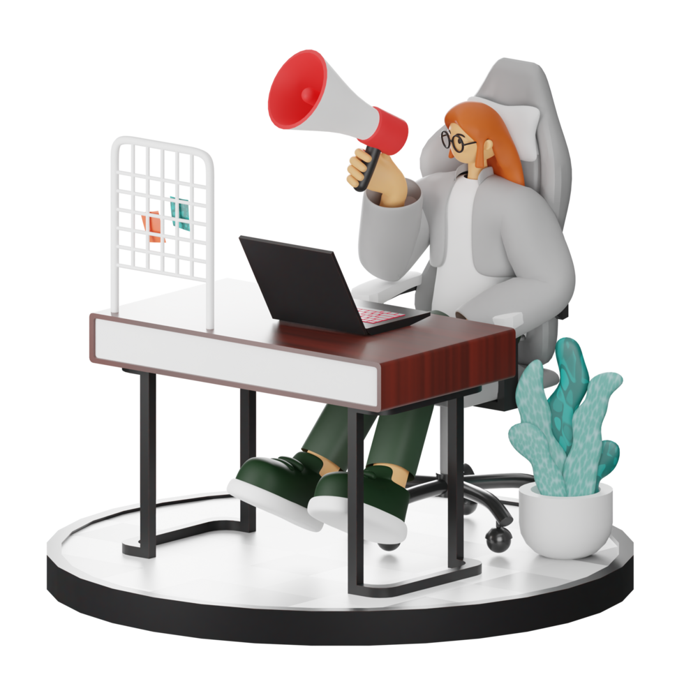 Harnessing 3D Illustration for Impactful Marketing png