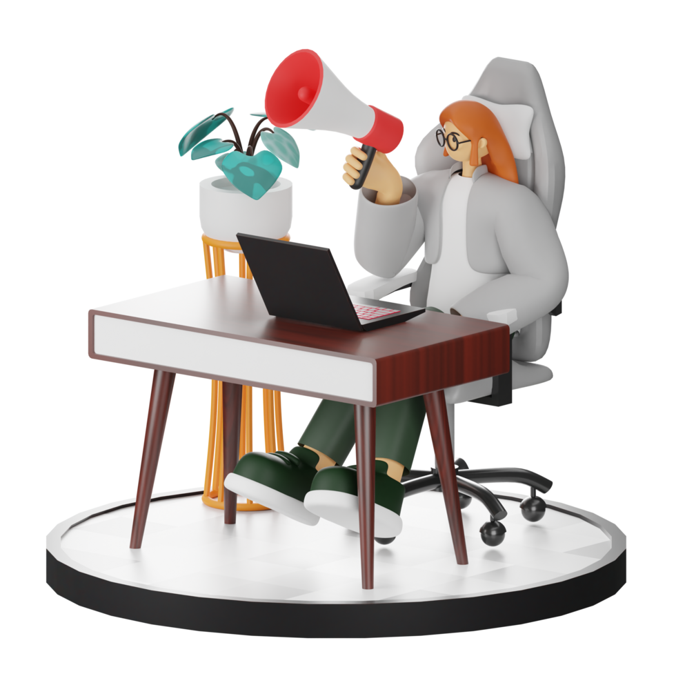 Harnessing 3D Illustration for Impactful Marketing png