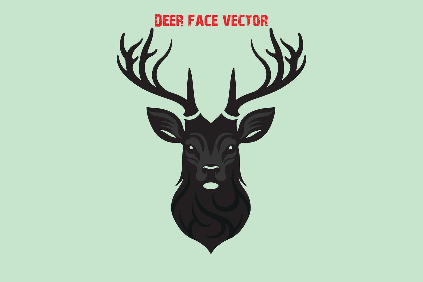 Deer Face Illustration Free Download vector