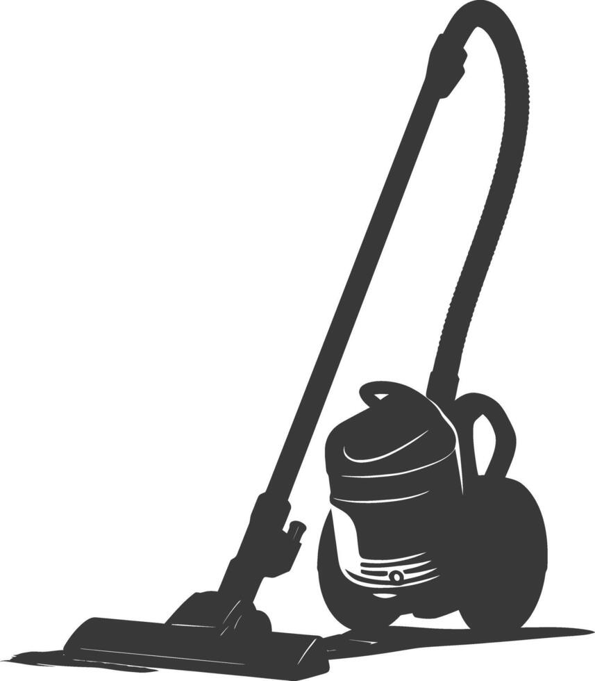 silhouette vacuum cleaner black color only vector
