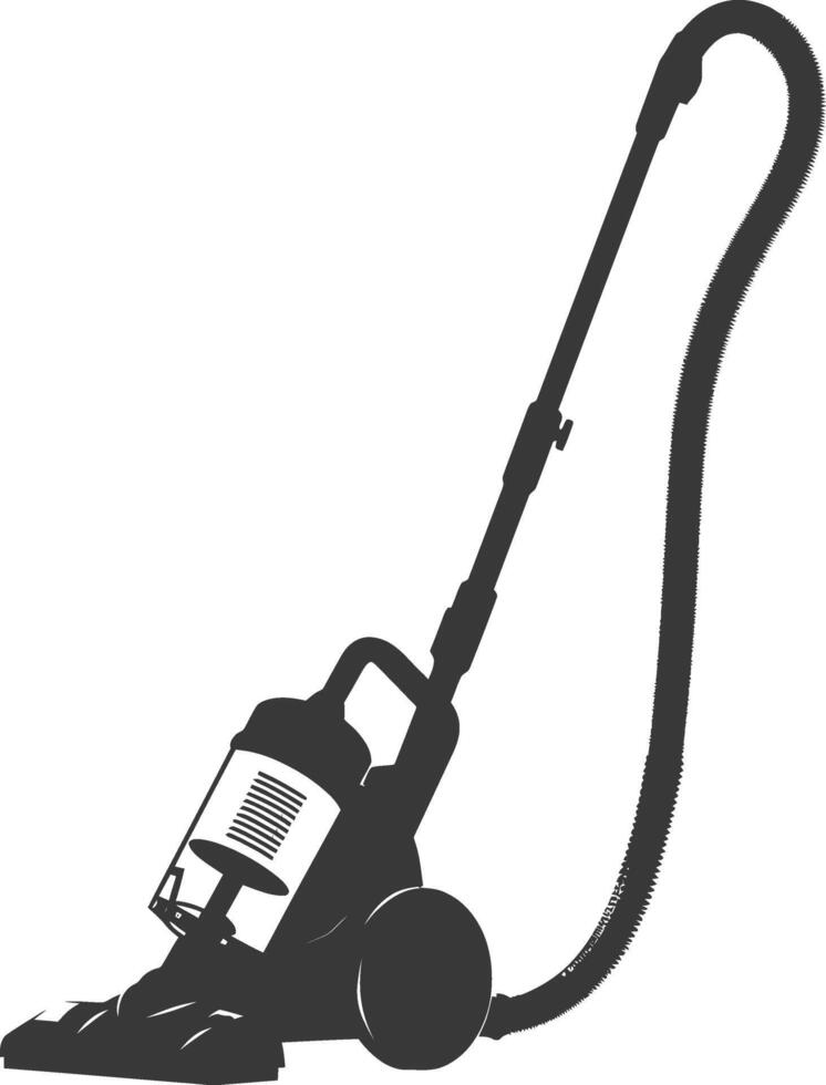 silhouette vacuum cleaner black color only vector