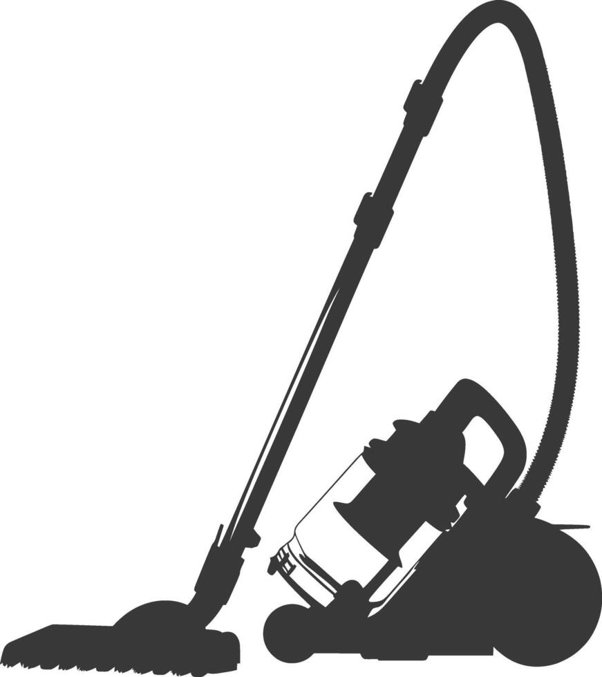 silhouette vacuum cleaner black color only vector