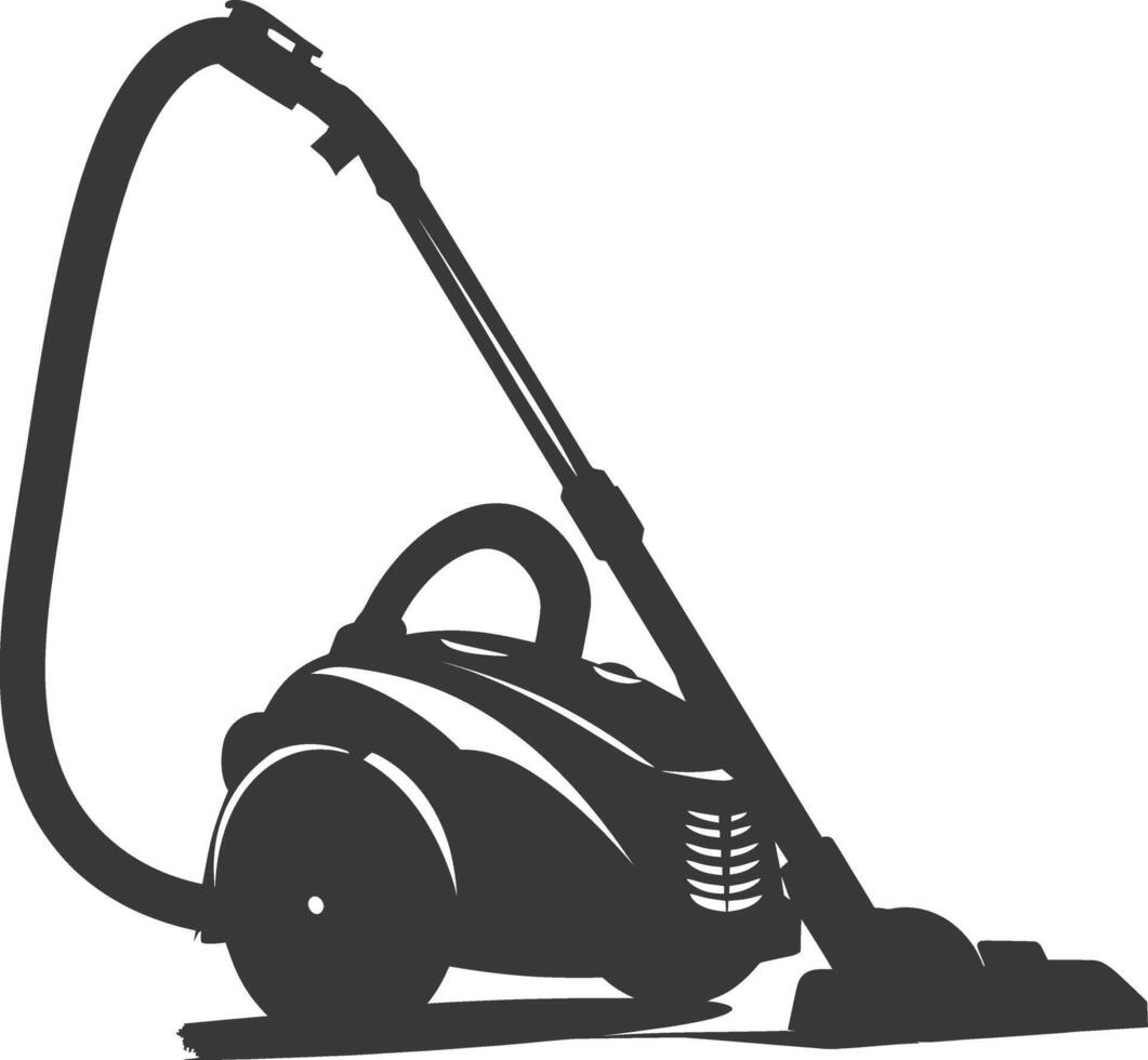 silhouette vacuum cleaner black color only vector