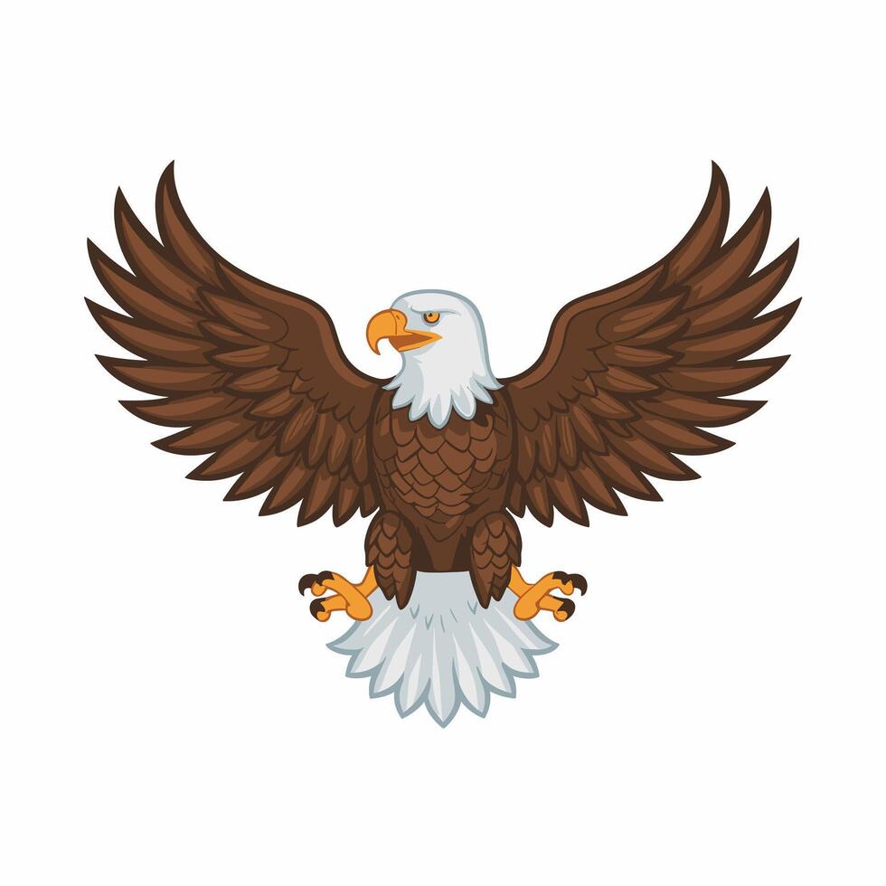 Eagle bird isolated flat illustration vector