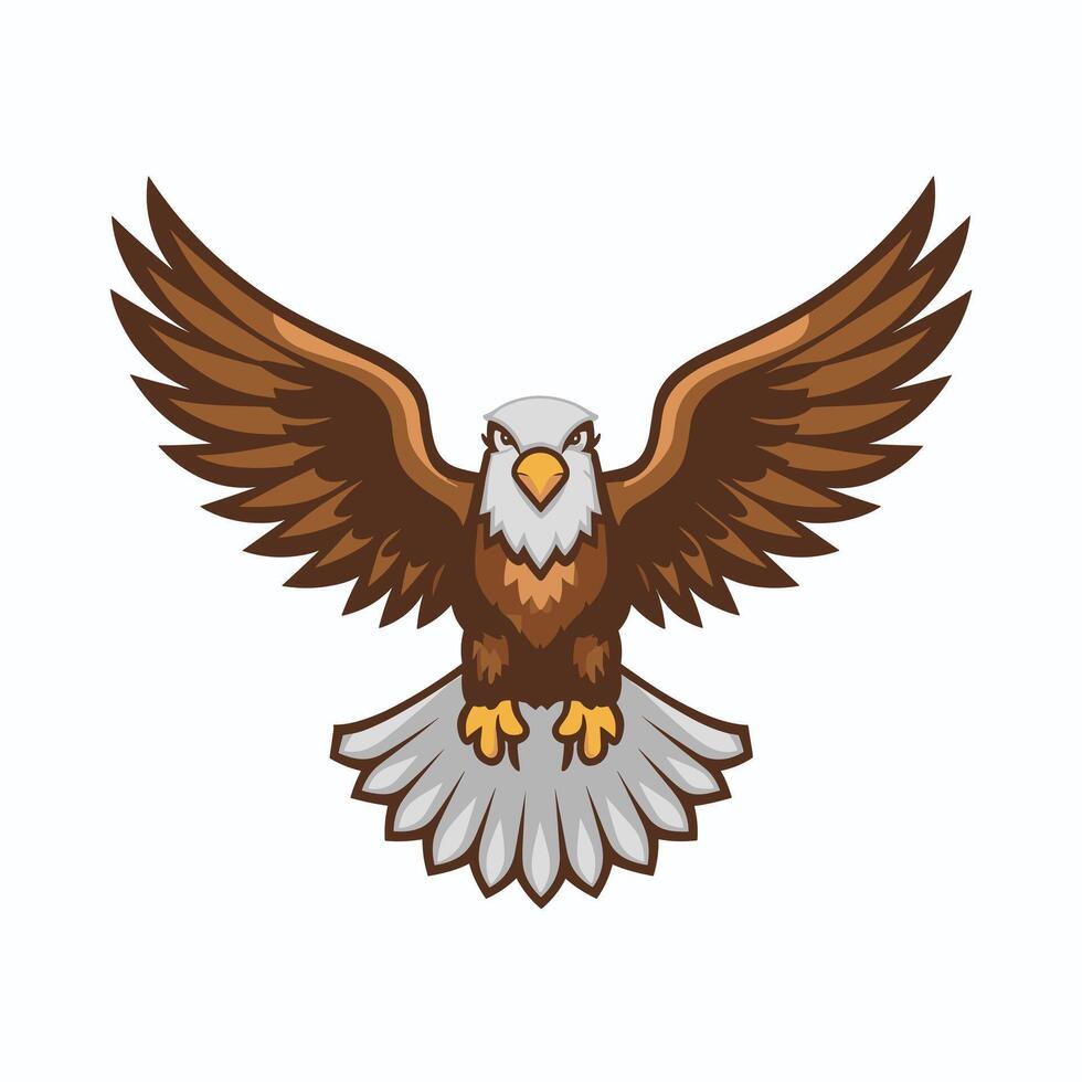 Eagle bird isolated flat illustration vector