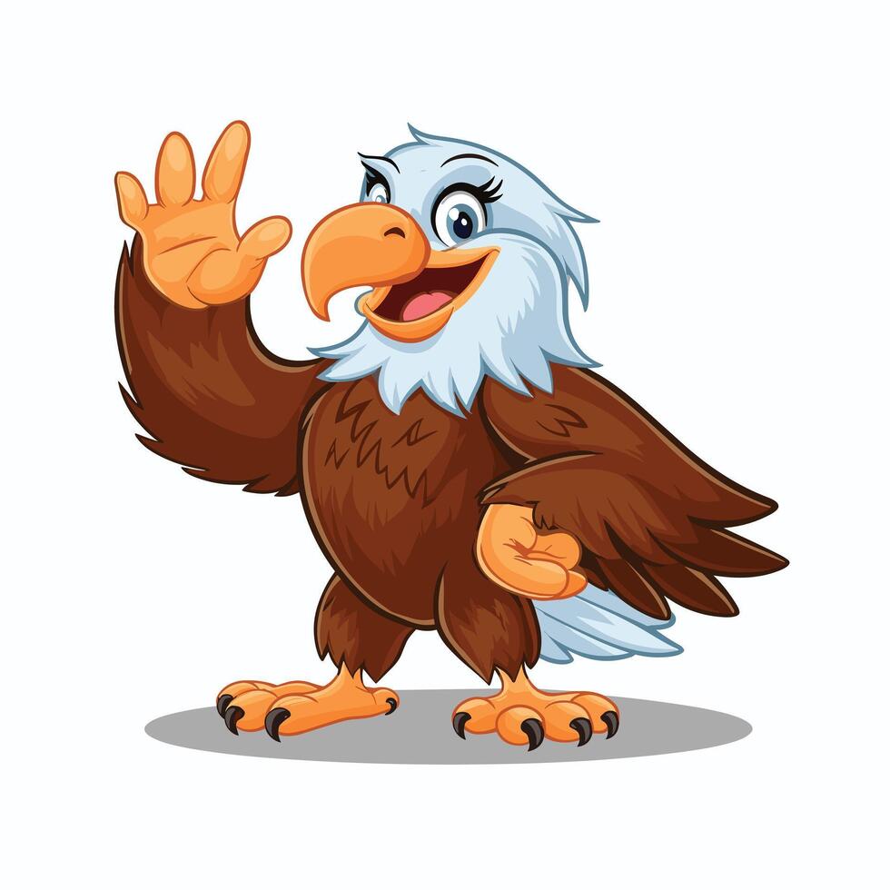 Eagle bird isolated flat illustration vector