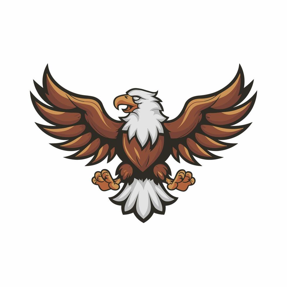 Eagle bird isolated flat illustration vector
