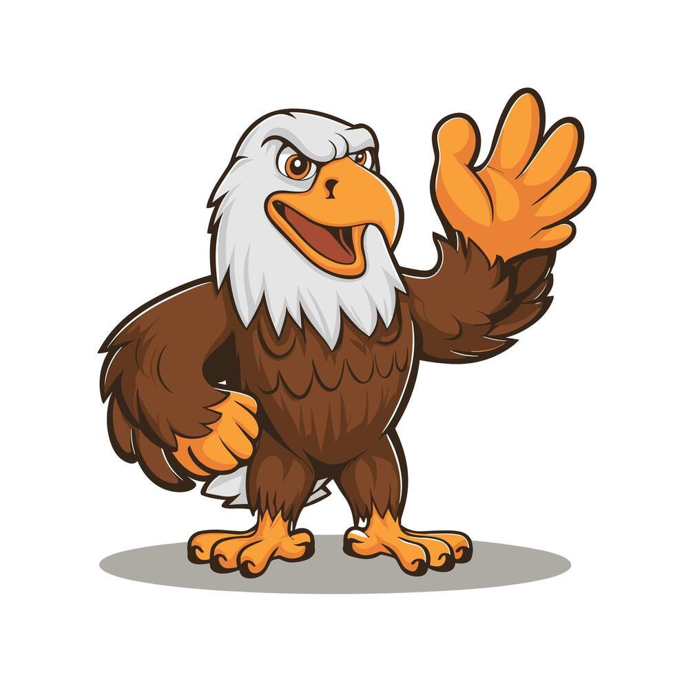 Eagle bird isolated flat illustration vector
