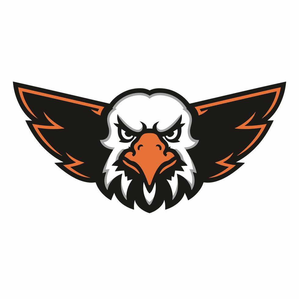 águila pájaro aislado plano ilustración vector