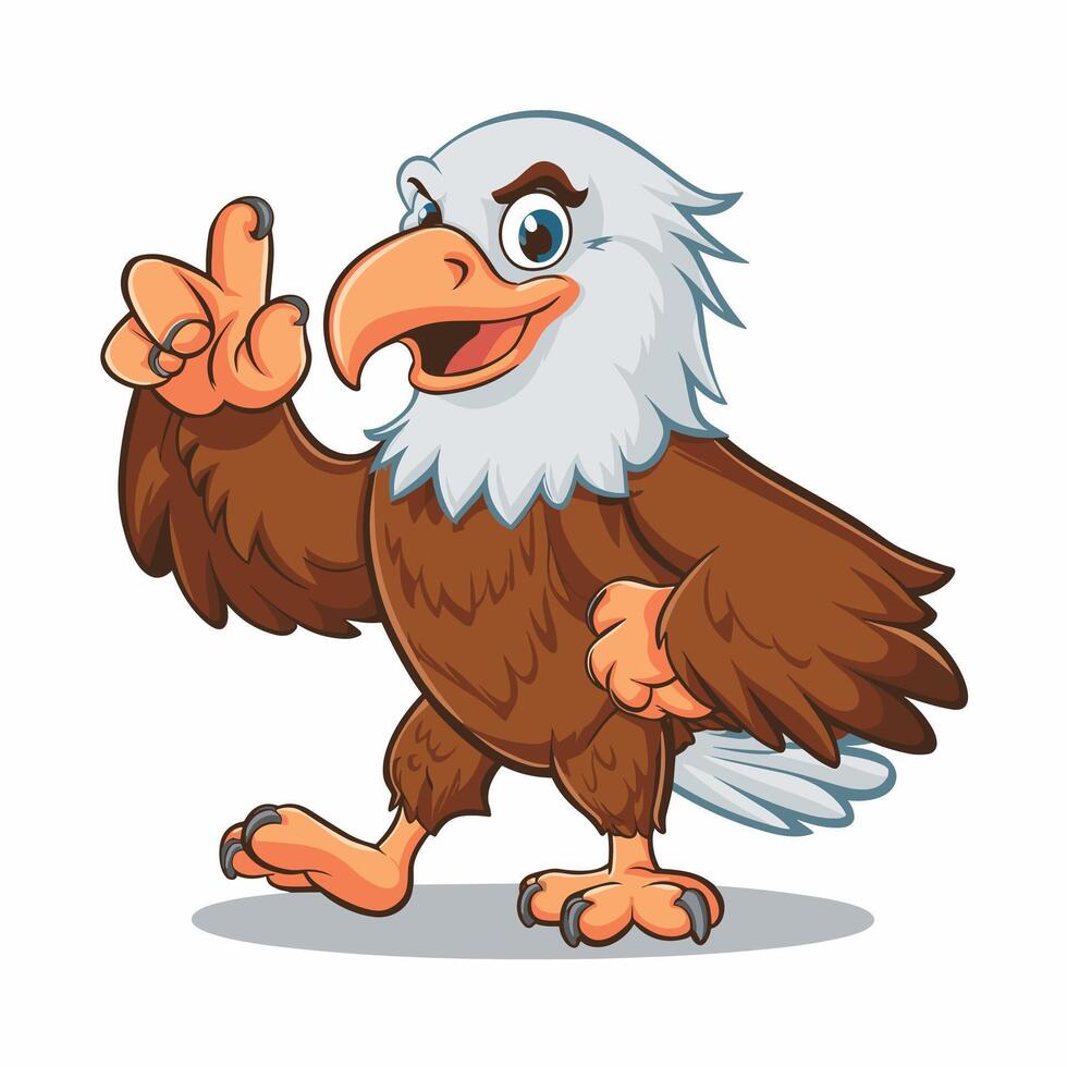 Eagle bird isolated flat illustration vector