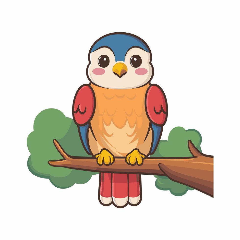 illustration of a falcon. birds isolated on a white background. vector