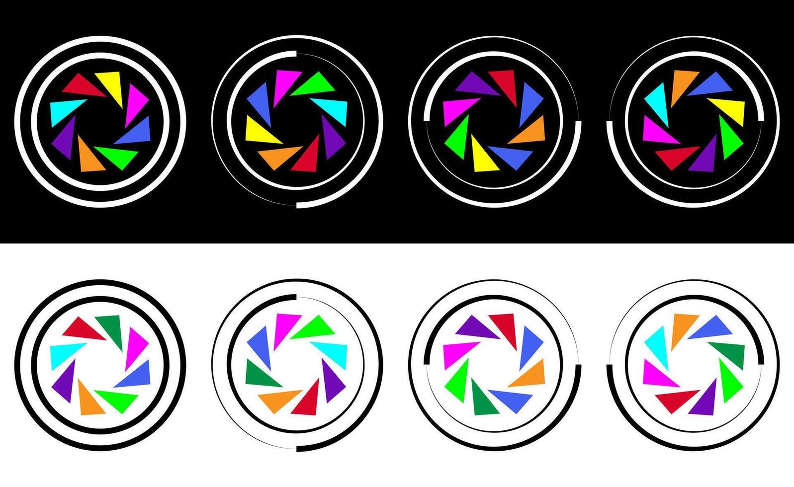 Camera Shutter Symbol icon. vector