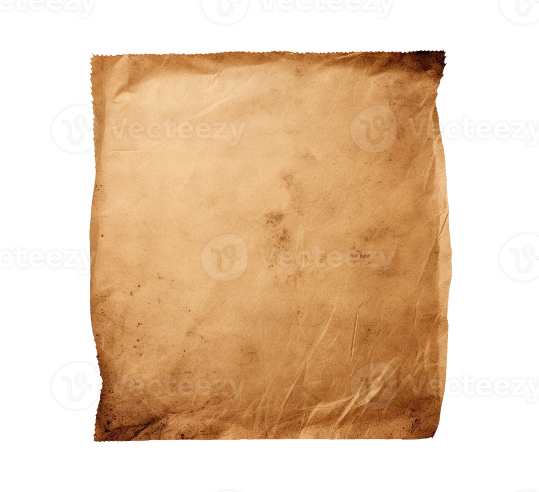 vieux papier isolé png