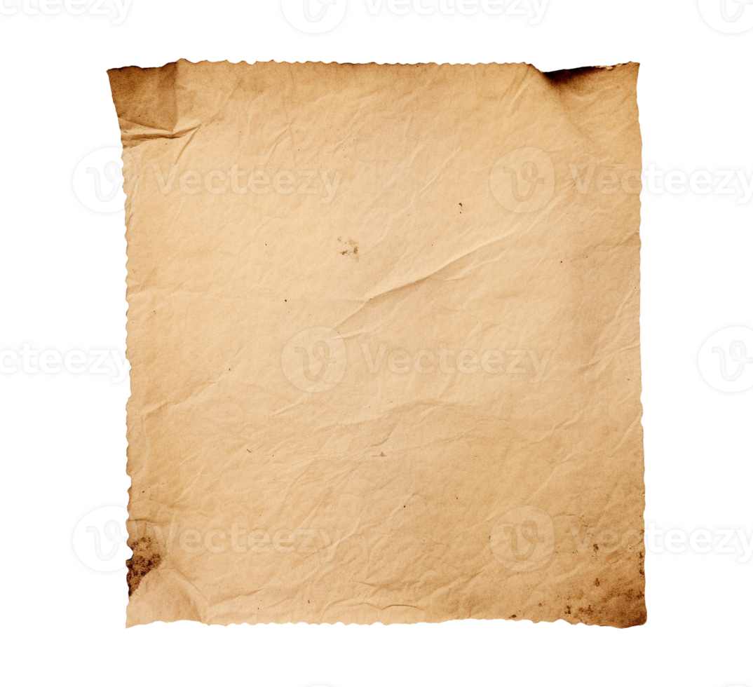 velho papel isolado png