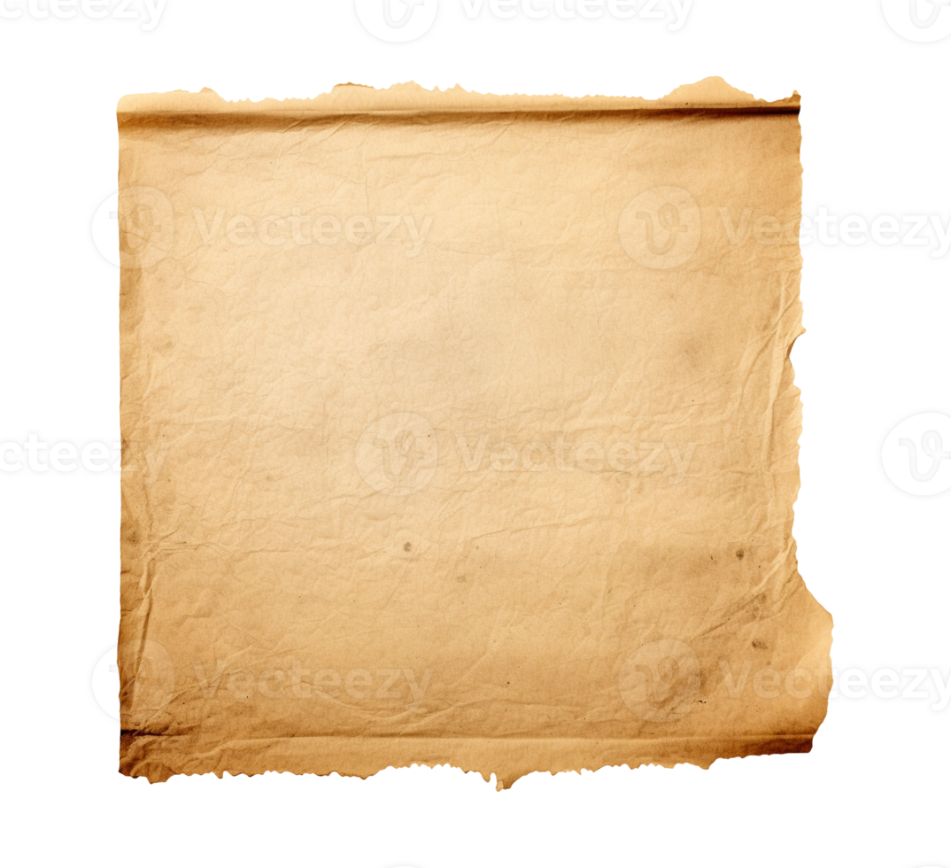 vieux papier isolé png