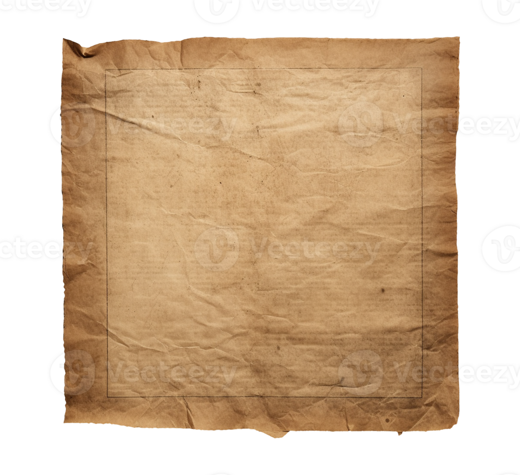 vieux papier isolé png