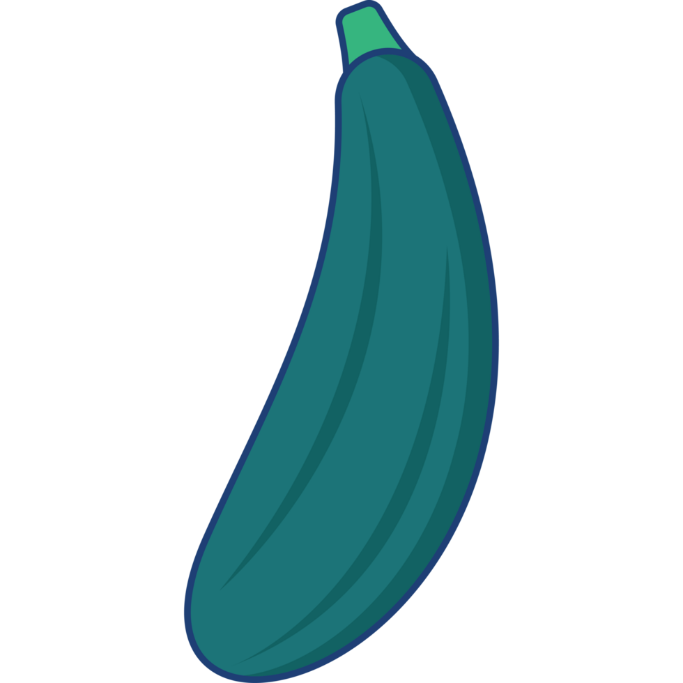 courgette illustratie geïsoleerd transparant achtergrond png