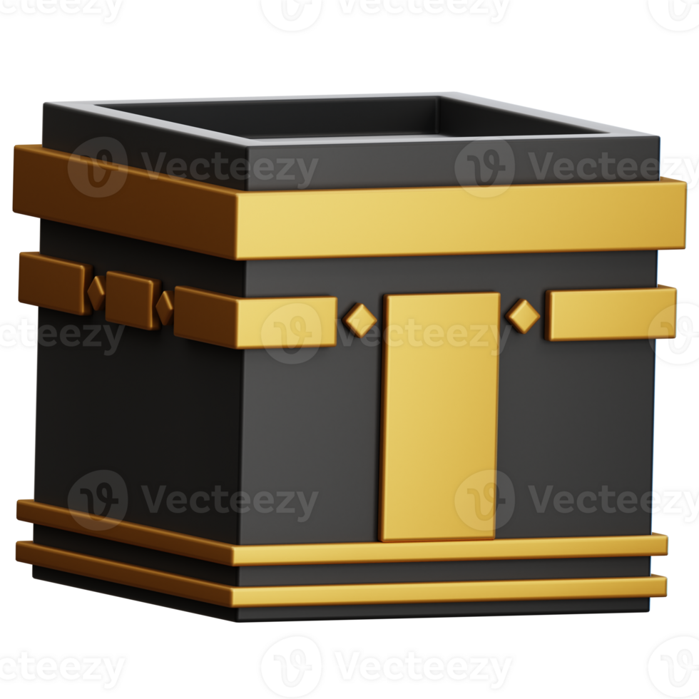 Kaaba 3d Illustration for web, app, infographic, etc png