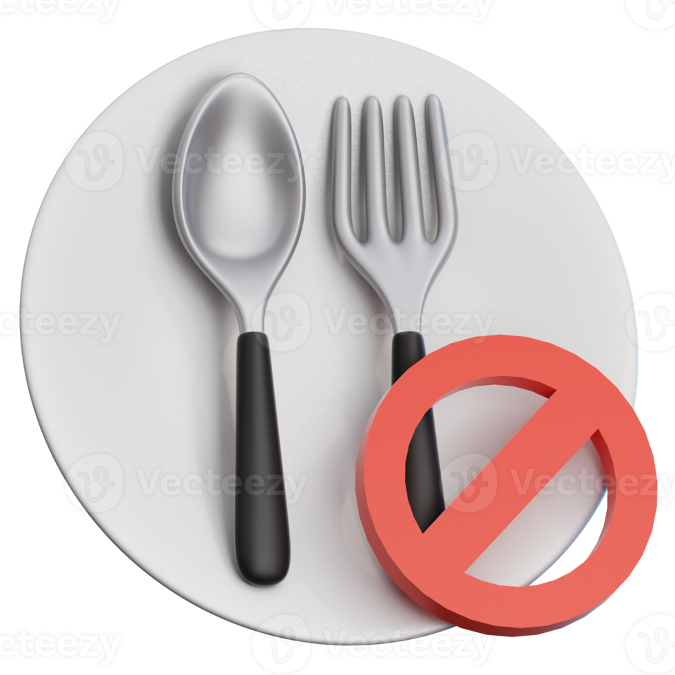 Fasting 3d Illustration for web, app, infographic, etc png