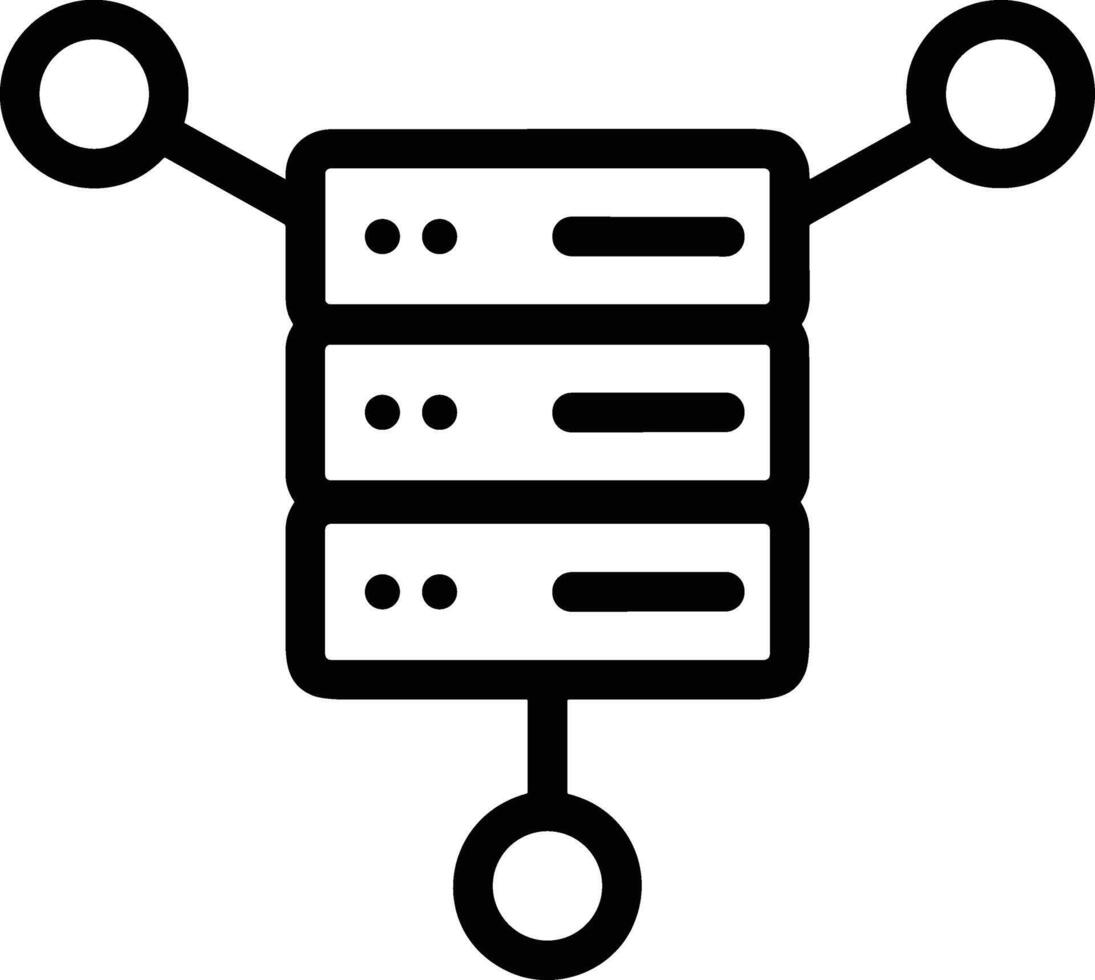 Storage data icon symbol image for database illustration vector