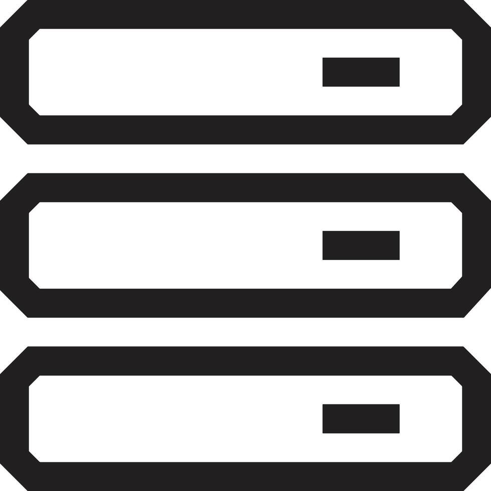 Storage data icon symbol image for database illustration vector