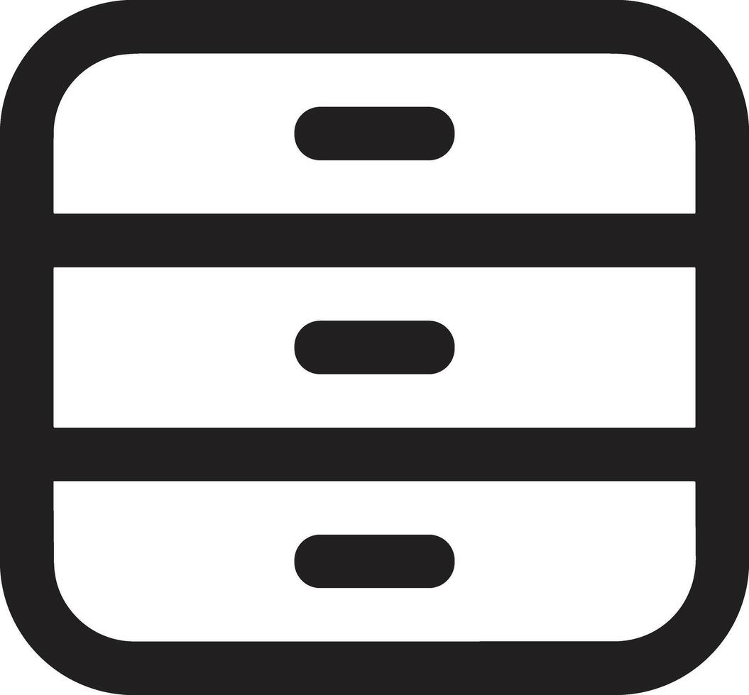 Storage data icon symbol image for database illustration vector