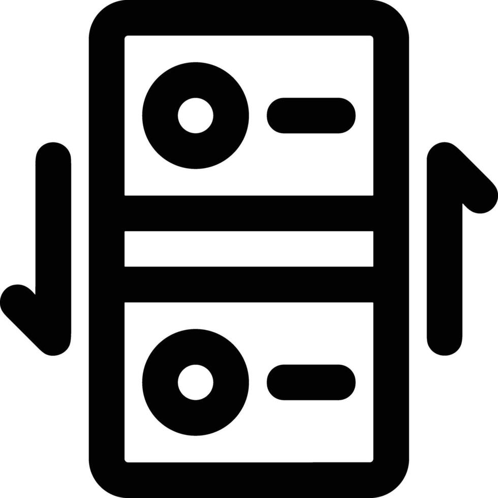 Storage data icon symbol image for database illustration vector