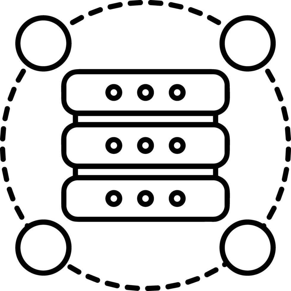 Storage data icon symbol image for database illustration vector