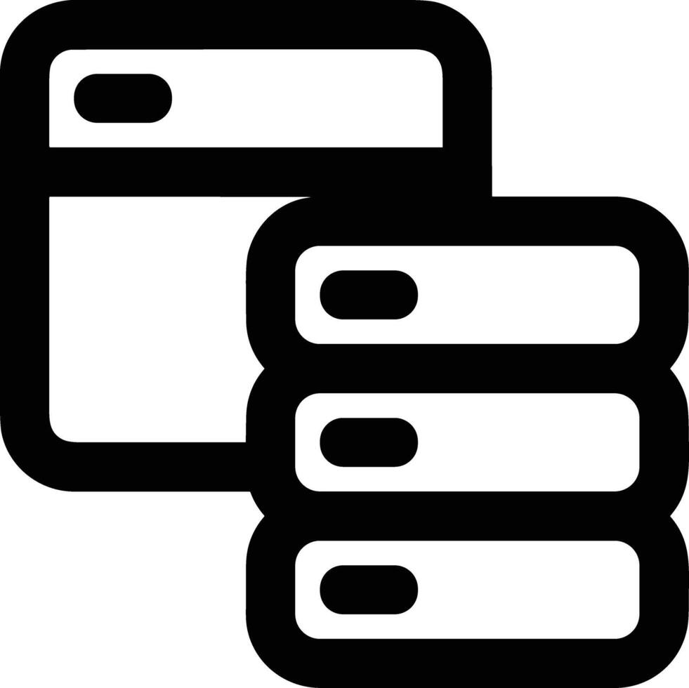 Storage data icon symbol image for database illustration vector