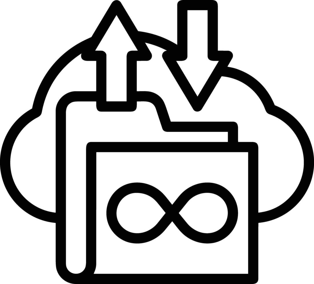 Storage data icon symbol image for database illustration vector