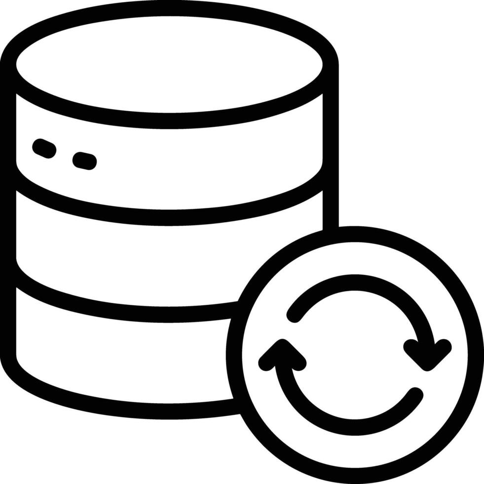 Storage data icon symbol image for database illustration vector