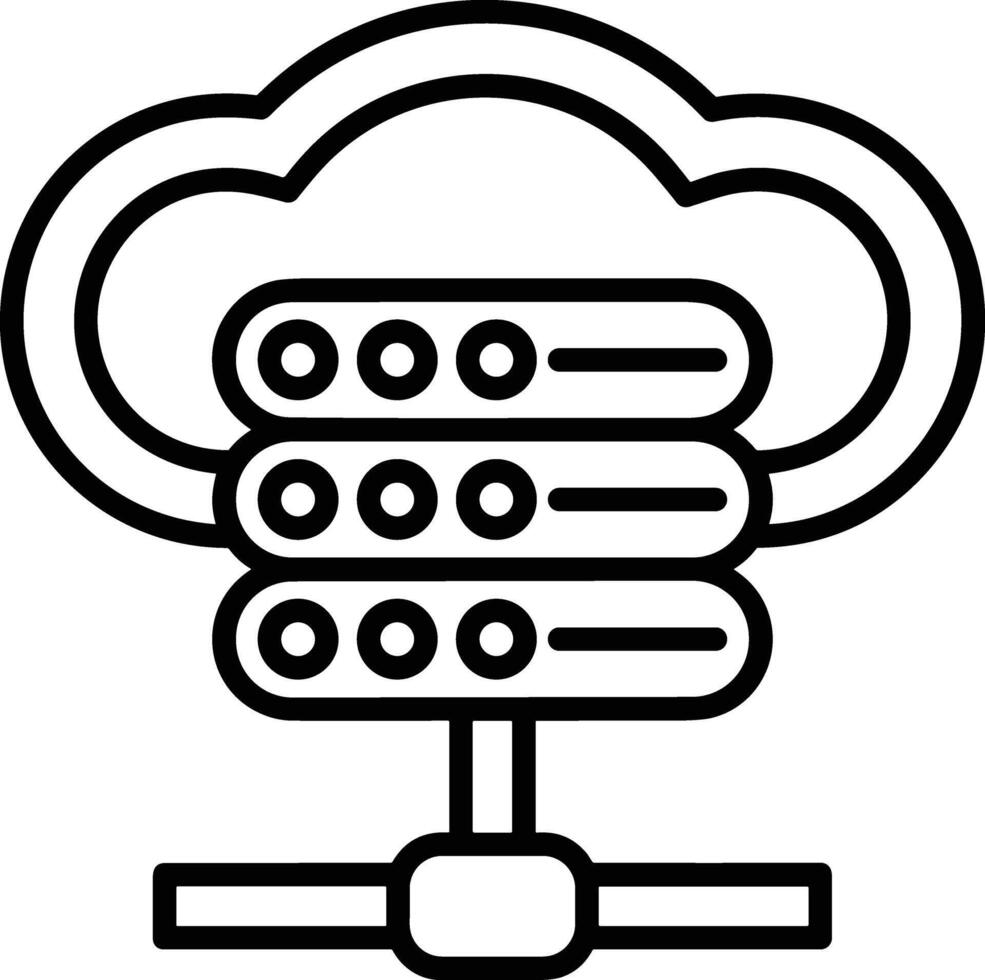 Storage data icon symbol image for database illustration vector