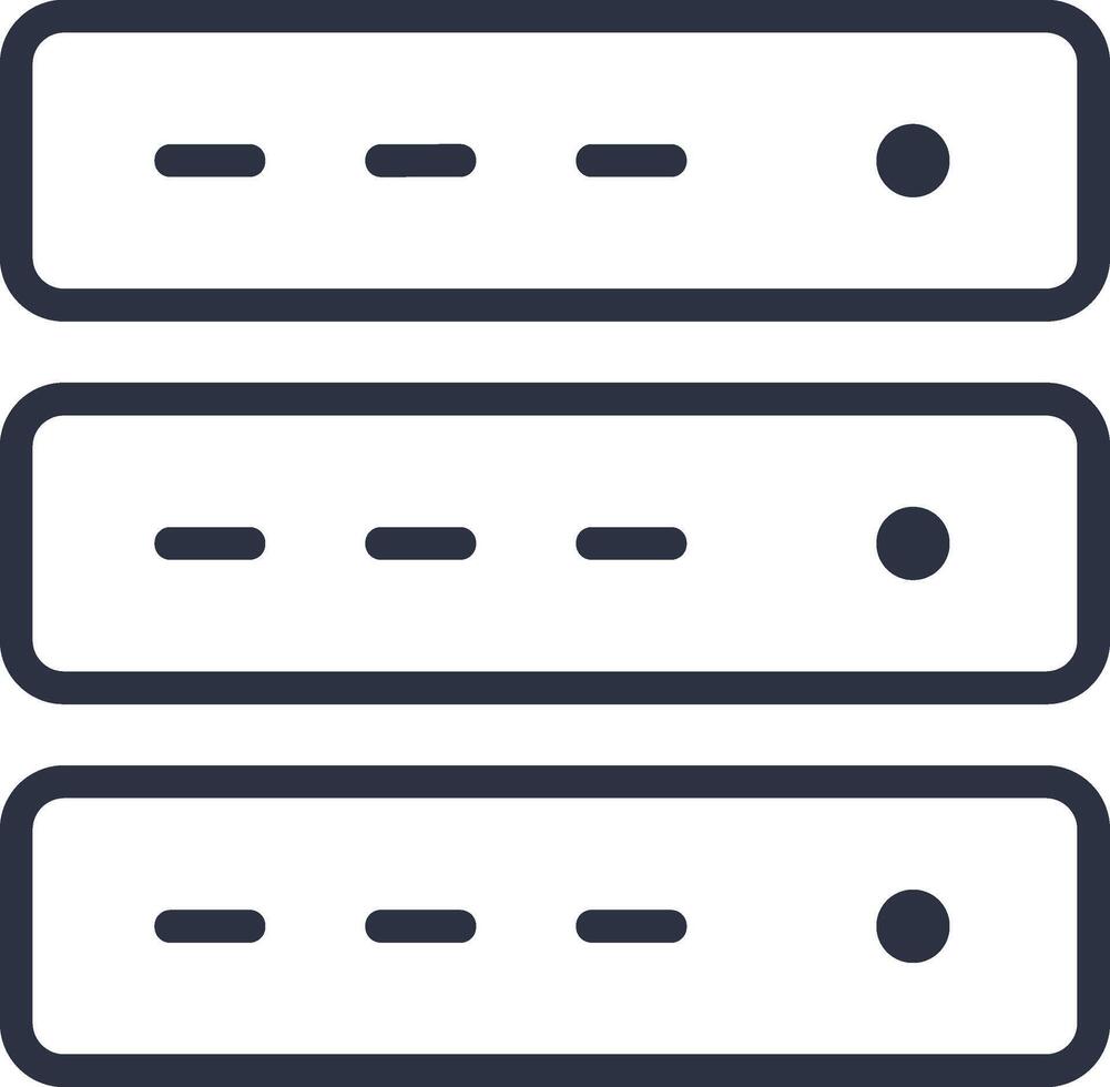 Storage data icon symbol image for database illustration vector