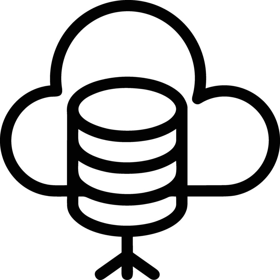Storage data icon symbol image for database illustration vector