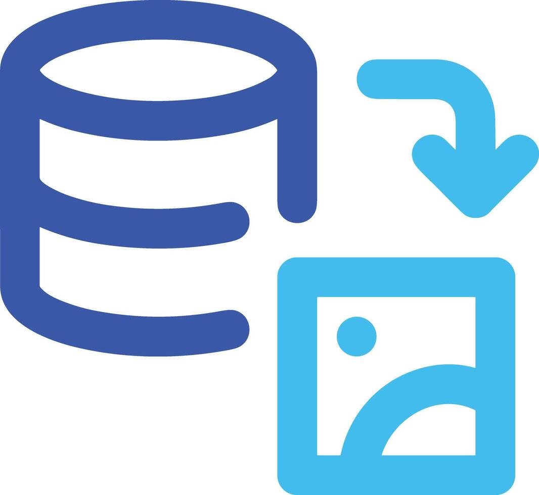 Storage data icon symbol image for database illustration vector
