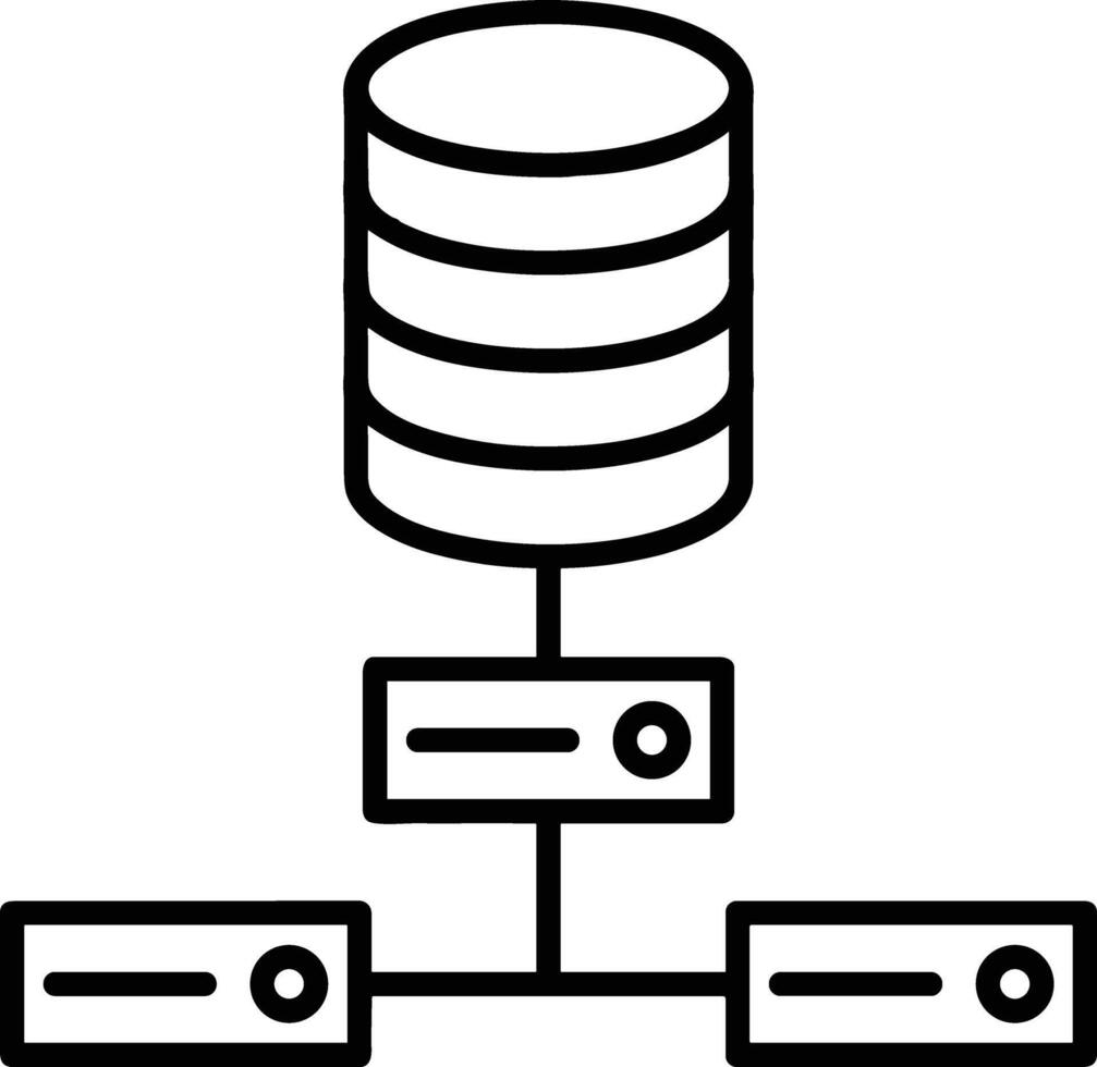Storage data icon symbol image for database illustration vector