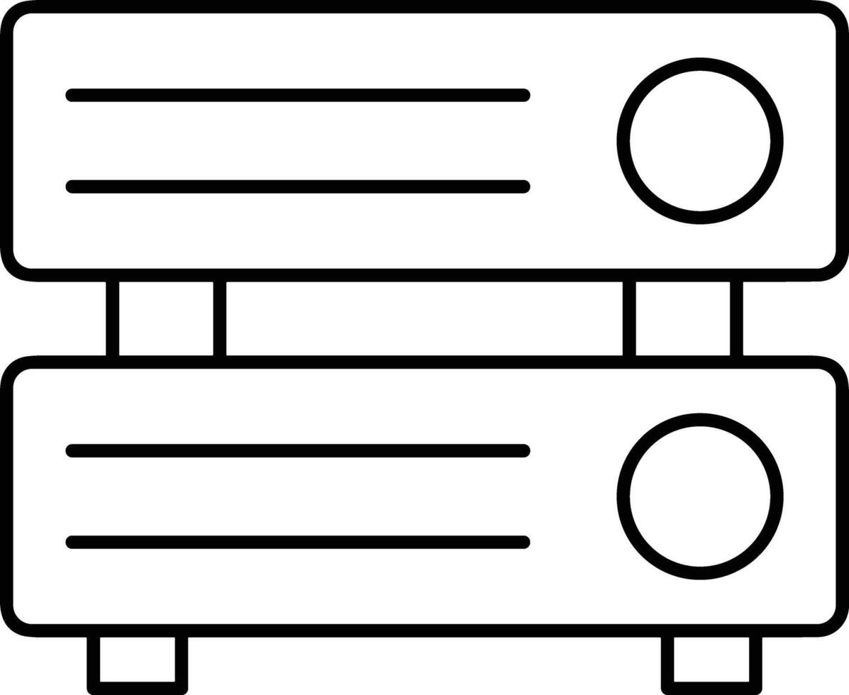 Storage data icon symbol image for database illustration vector