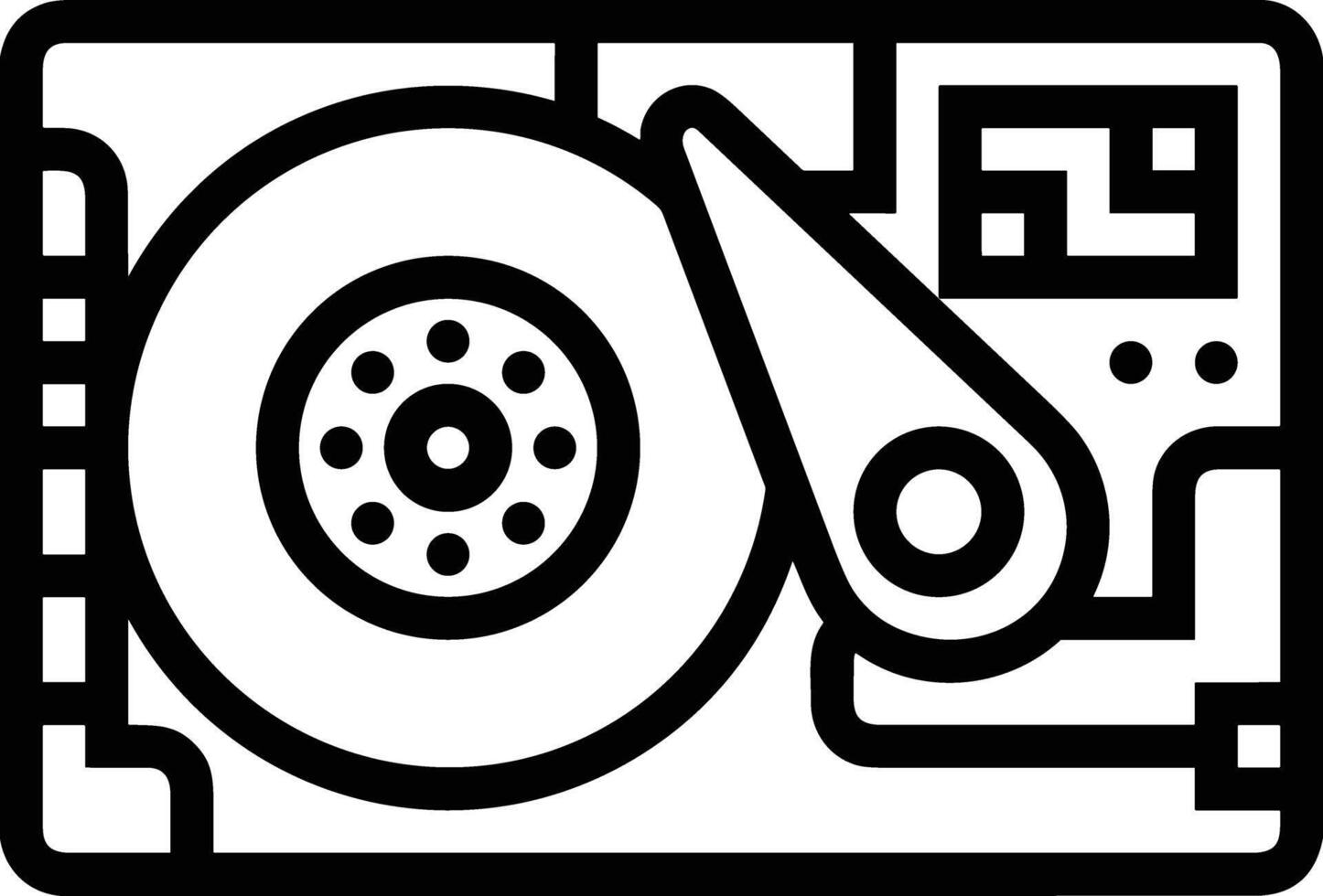 Storage data icon symbol image for database illustration vector