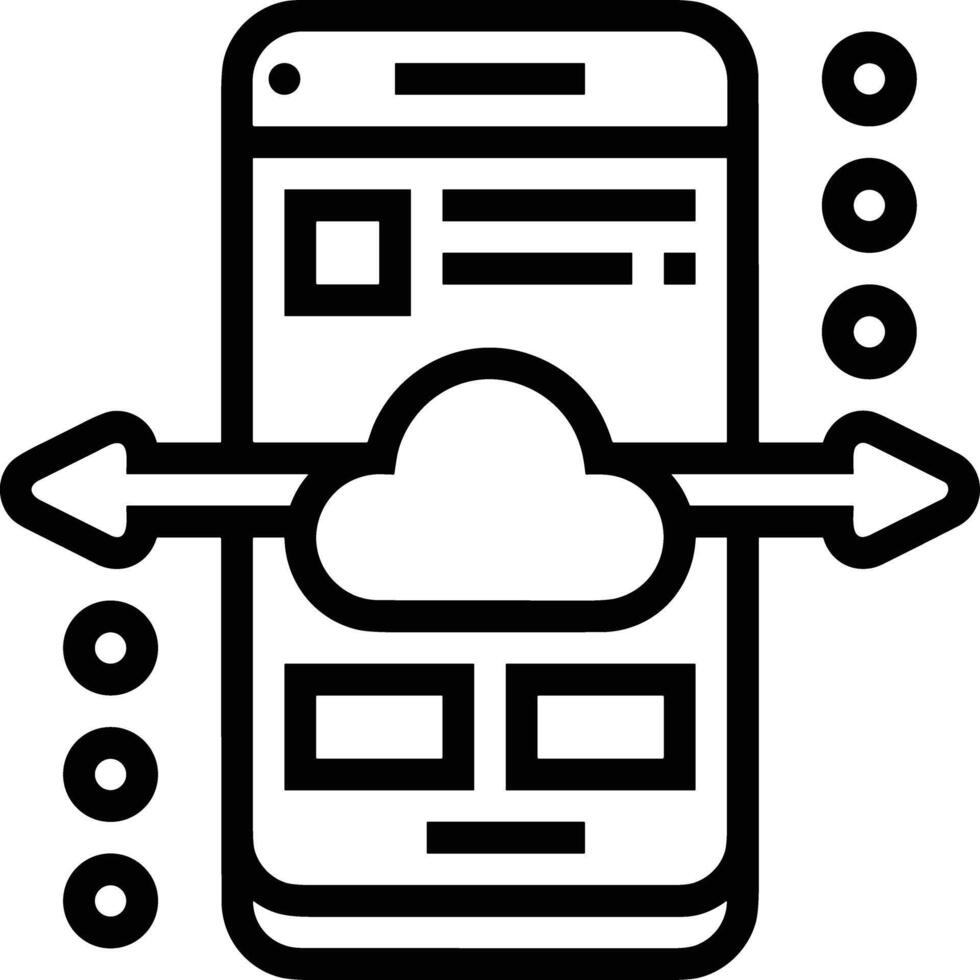 Storage data icon symbol image for database illustration vector